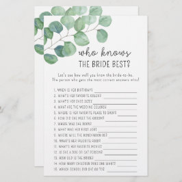 Eucalyptus - Vem vet vilket bridt bästa spel