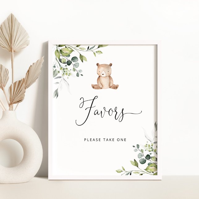 Eucalyptus vi kan vänta på baby-favoritskylten poster (Skapare uppladdad)