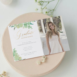 Eucalyptus Watercolor Greenery Photo Studenten Meddelande