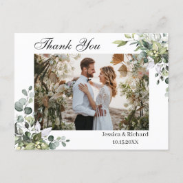 Eucalyptus Watercolor Tack PHOTO vycard Vykort