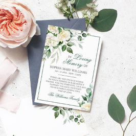 Eucalyptus White Sympathy Memory Tack för kortet Kort