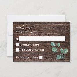 Eucalyptus & Wood Greenery no Meal OSA Kort