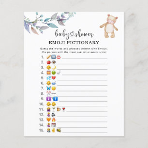 Eucalyptus woodland Emoji bild-babydusch