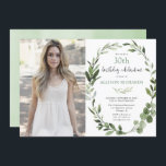Eucalyptusgrönska någon åldras det vuxna inbjudningar<br><div class="desc">Välj enkelt "skräddarsy den" knäppas över för mer avancerad customization av denna design!</div>