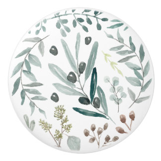 Eucalyptuslövdörr/enhetsknopp Knopp