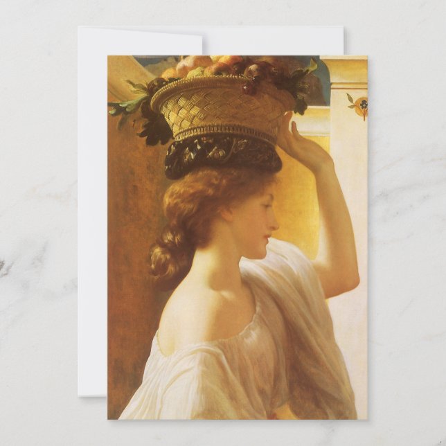 Eucharis - flicka med Basket av frukt av Leighton (Framsida)