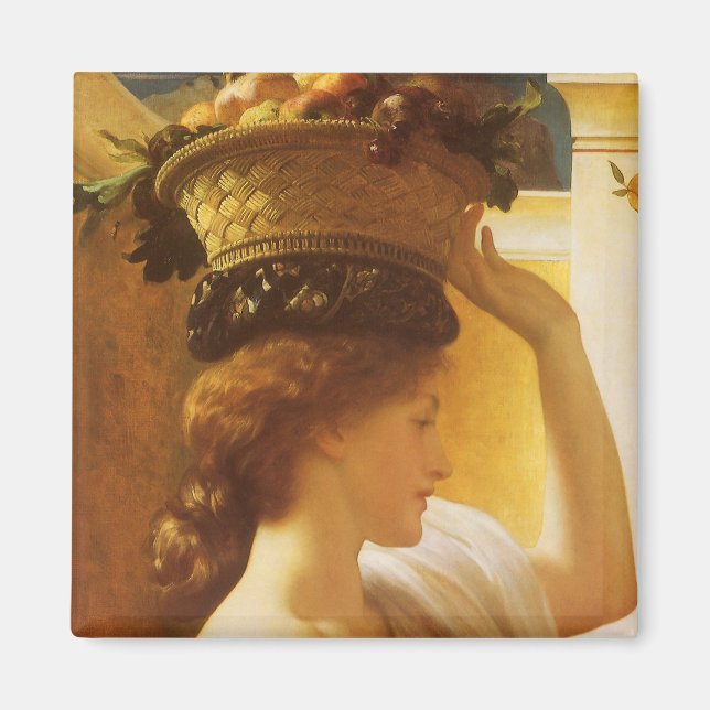 Eucharis - flicka med Basket av frukt av Leighton Magnet (Framsidan)