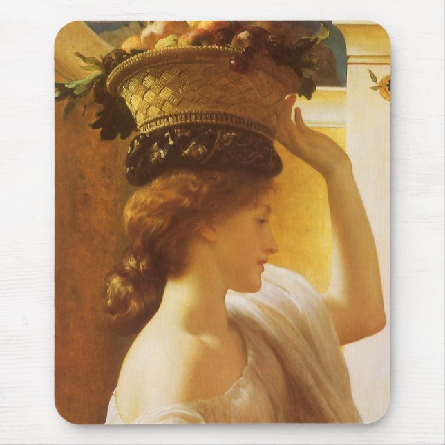 Eucharis - Flicka med en korg frukt av Leighton Musmatta (Framsidan)