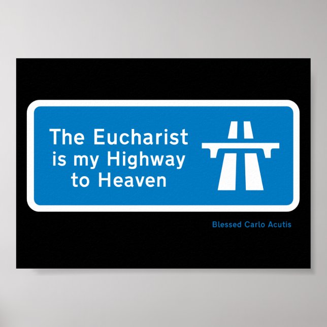 EUCHARISEN ÄR MIN VÄGVÄG ATT TUNNA POSTER (Framsidan)