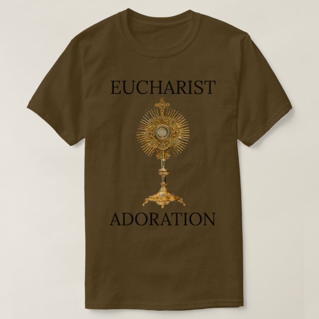 Eucharist Adoration 2 T Shirt (Design framsida)