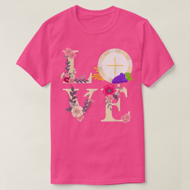 Eucharist Host Catholique 1:a Heligan Communion Gi T Shirt (Design framsida)