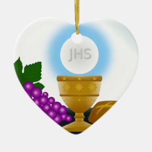 eucharist julgransprydnad keramik