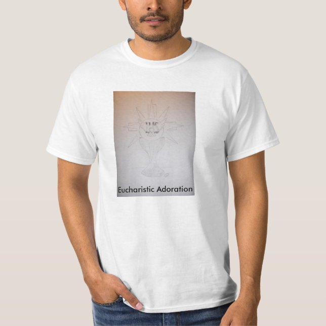 Eucharistic tillbedjanT-tröja Tee Shirt (Framsida)