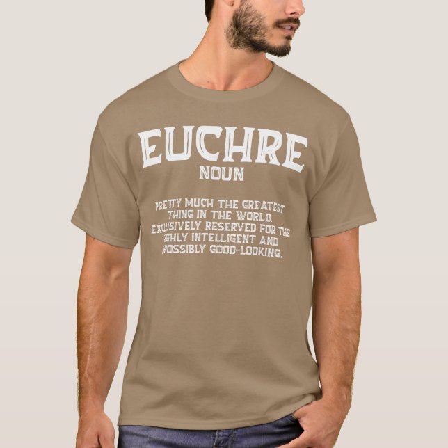 Euchre Card Game Player Euchre Gamers Funny Partne T Shirt (Framsida)