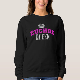 Euchre Card Game Queen Mamma Gift Moster Hearts Kl T Shirt