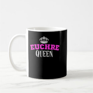 Euchre Card Game Queen Mamma Moster Hearts Klubbs Kaffemugg