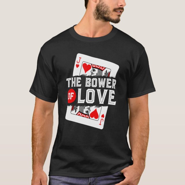 Euchre Card-spel, Kärlek Jack av hjärter, FU T Shirt (Framsida)