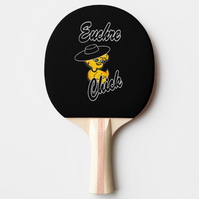Euchre Chick nr 4 Pingisracket (Framsidan)