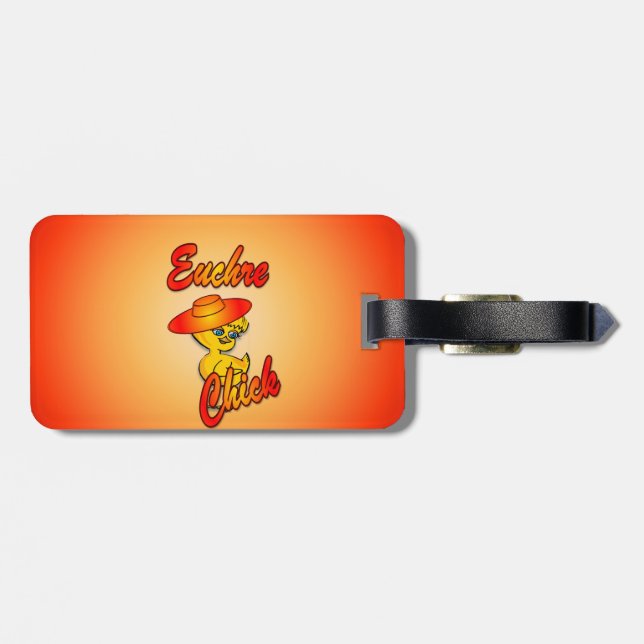 Euchre-Chick nr 5 Bagagebricka (Baksida Vågrät)
