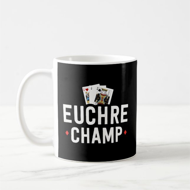 Euchre for Euchre Bustle Player Tournament Kaffemugg (Vänster)