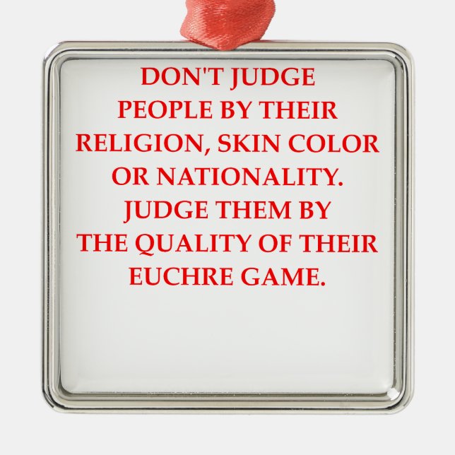 EUCHRE JULGRANSPRYDNAD METALL (Framsidan)