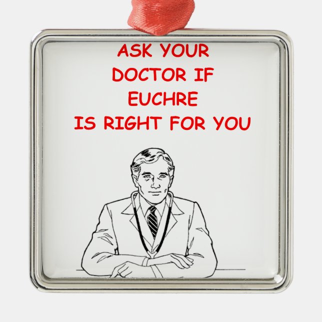 EUCHRE JULGRANSPRYDNAD METALL (Framsidan)