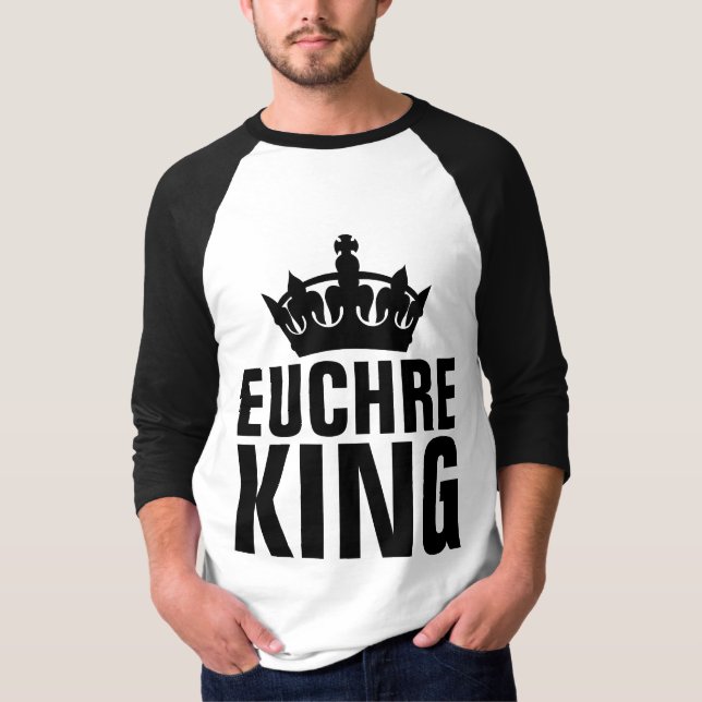 EUCHRE KUNG Manar lert-Shirts T Shirt (Framsida)