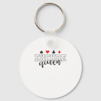 Euchre Queen Kartenspiel Spielkarten Nyckelring