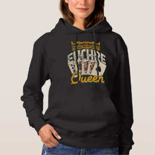 Euchre Queen Vegas Casino Poker Spades och Mahjong T Shirt