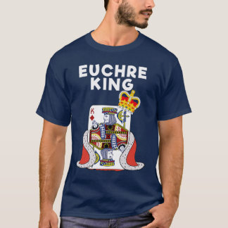 Euchre Roligt Euchre Kortspel King vänner T Shirt