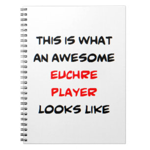 euchre-spelare, fantastisk anteckningsbok
