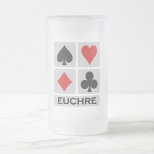 Euchremuggen - välj stil & färga frostat ölglas