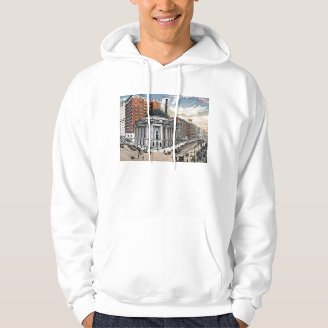 Euclid Ave, Cleveland, vintage 1916 Sweatshirt (Framsida)
