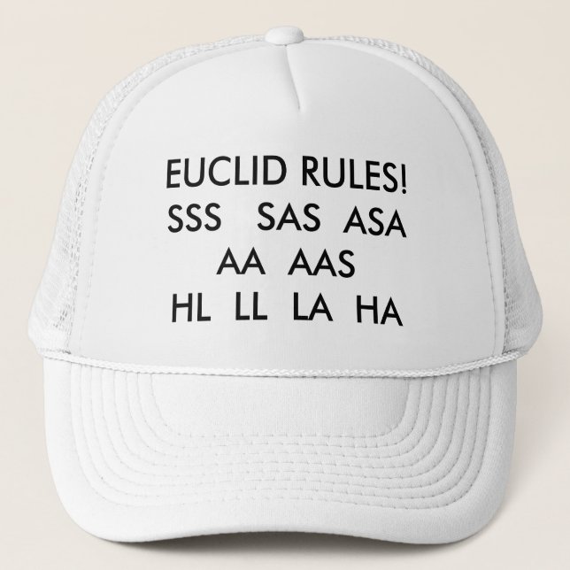 EUCLID-REGLER! HL   FÖR SSS SAS   ASA AA AAS LL… TRUCKERKEPS (Framsida)