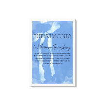 Eudaimonia Sträckt Canvastryck