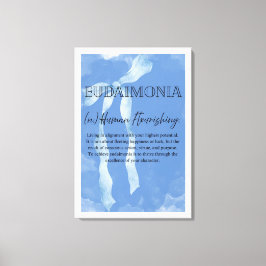 Eudaimonia Sträckt Canvastryck
