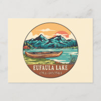 Eufaula Sjö Oklahoma Boating Fishemblem