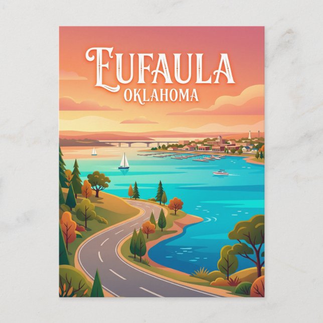 Eufaula USA Vykort (Framsida)