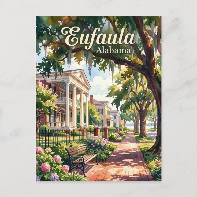 Eufaula USA Vykort (Framsida)