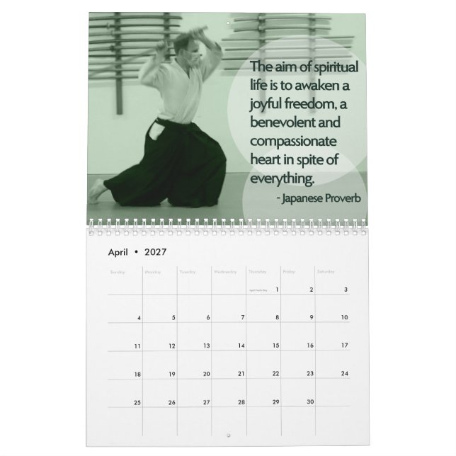 Eugene Aikikai 2026 Calendar Kalender (Apr 2027)