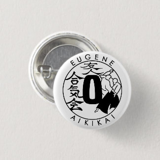 Eugene Aikikai small button Knapp