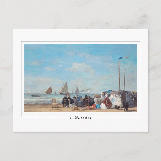 Eugène Boudin #199-2 - Finkonstkort Vykort (Framsida)