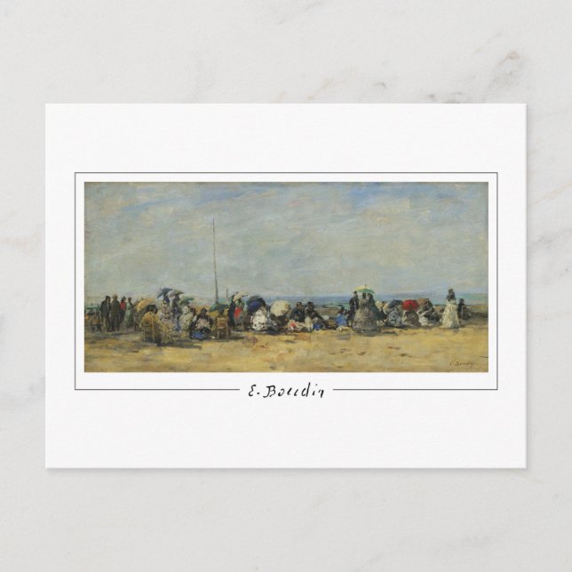 Eugène Boudin #205-2 - Finkonstkort Vykort (Framsida)