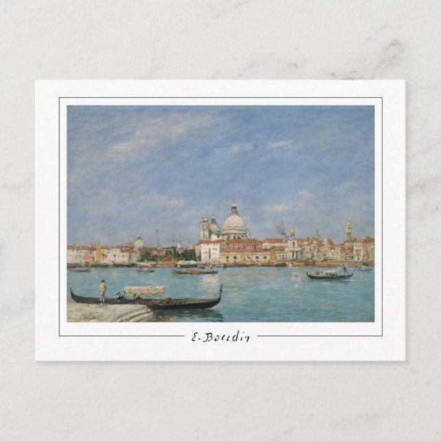Eugène Boudin #30-2 - Finkonstkort Vykort (Framsida)