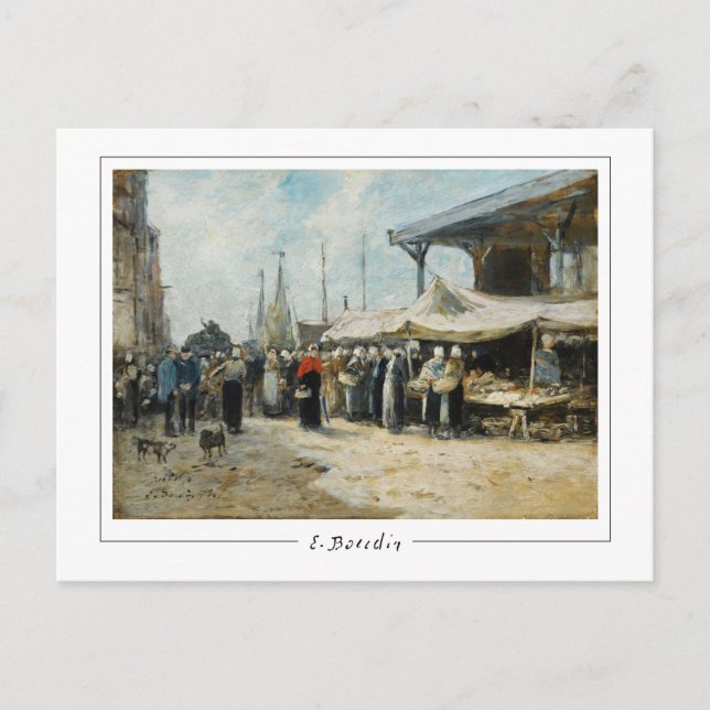 Eugène Boudin #31-2 - Vacker konst vykort (Framsida)