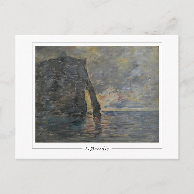 Eugène Boudin #356-2 - Finkonstkort Vykort (Framsida)