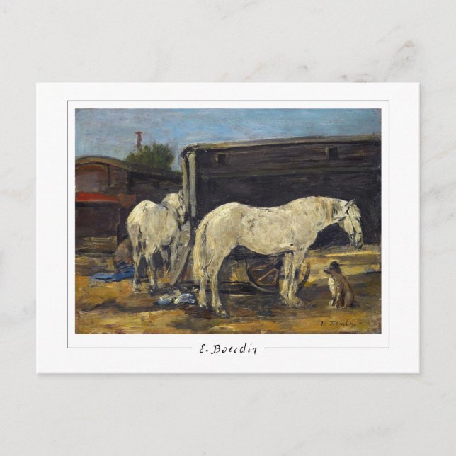 Eugène Boudin #389-2 - vykort för konst (Framsida)