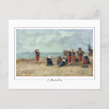 Eugène Boudin #494-2 - vykort för konst