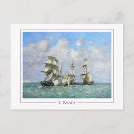 Eugène Boudin #69-2 - Finkonstkort Vykort