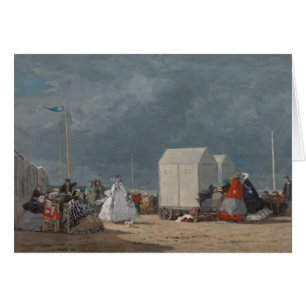 Eugene Boudin - annalkande storm Hälsningskort